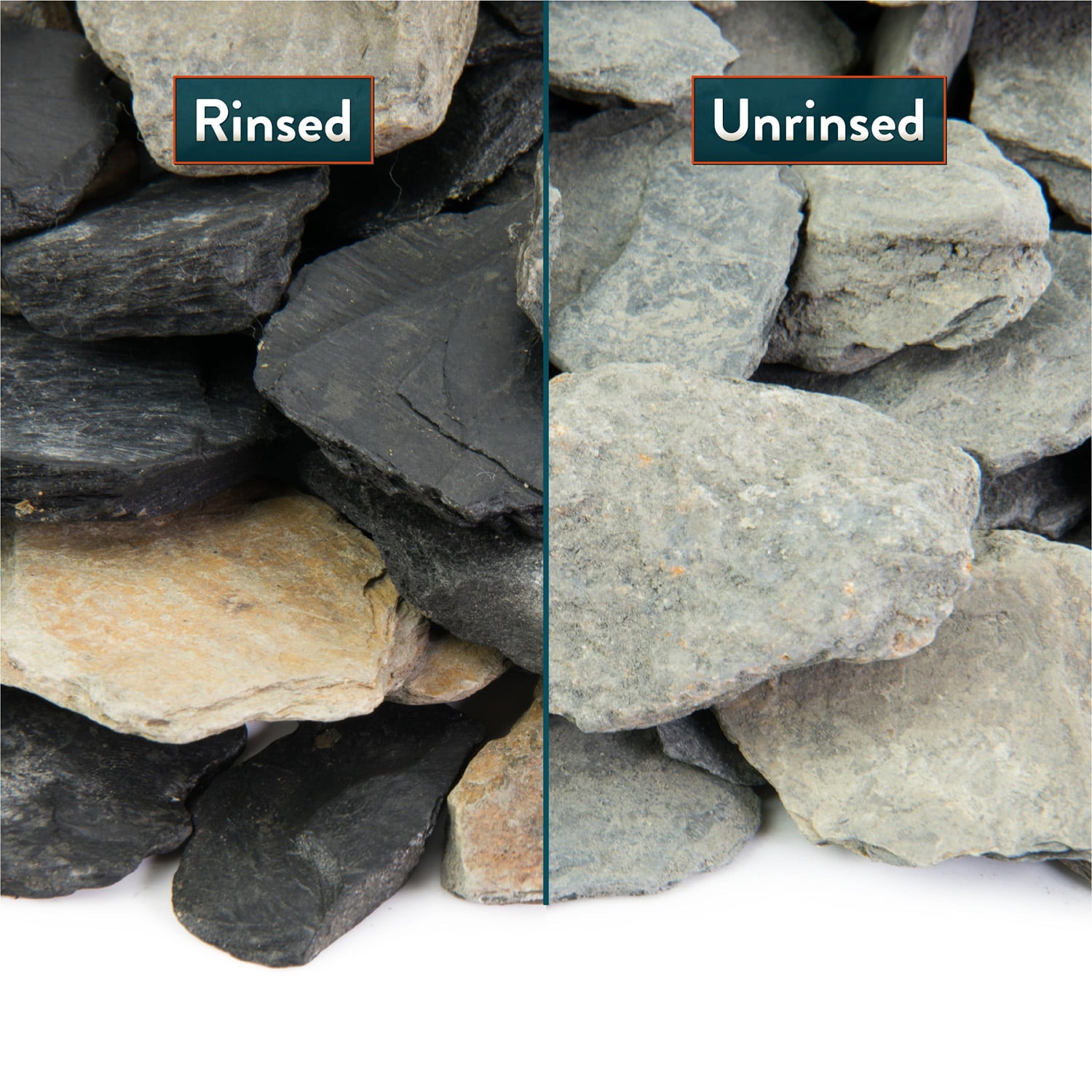 Black and Tan Slate Rock for Aquariums, Aqua-scaping, & Garden Stones