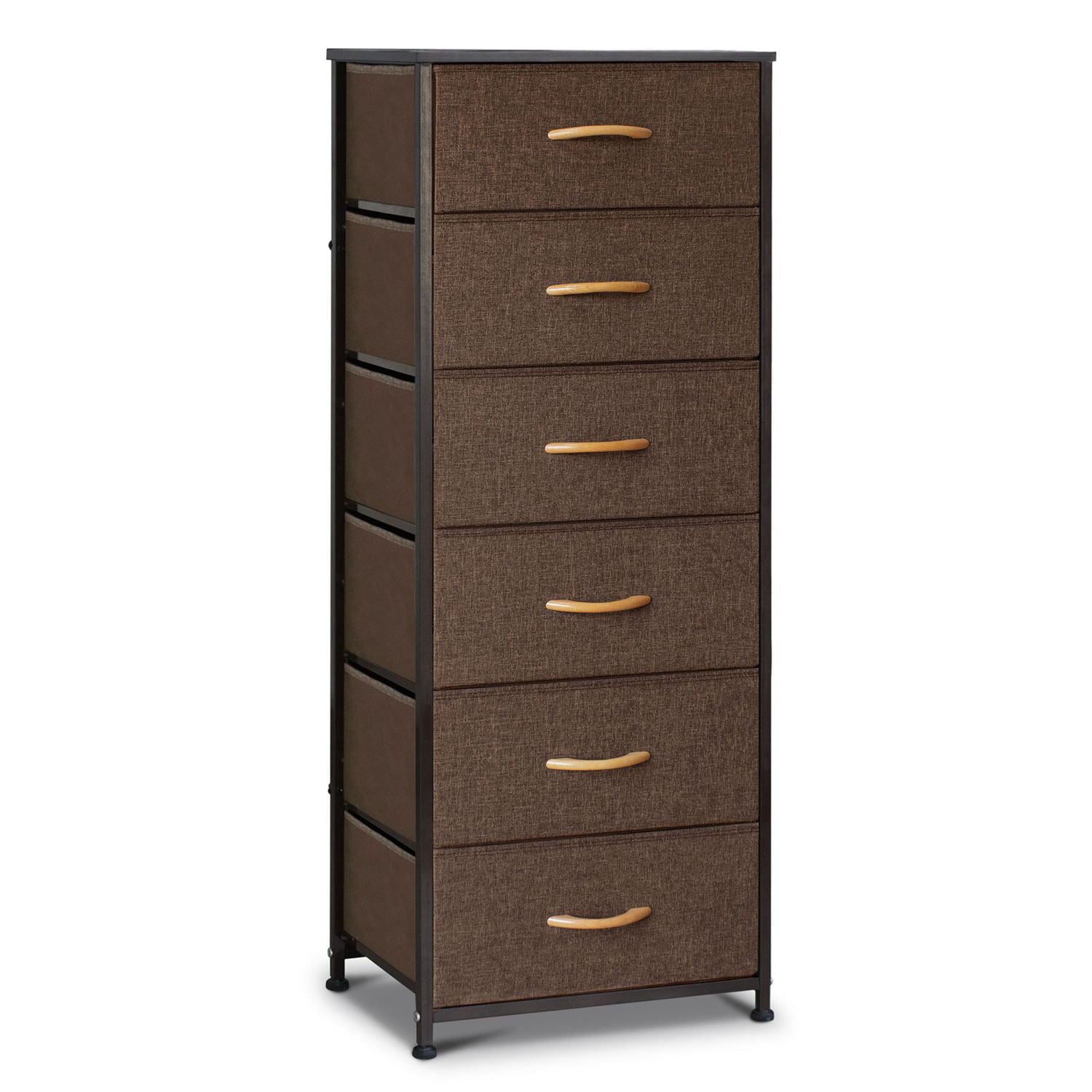 Pellebant Brown 6 Drawers Vertical Dresser Storage Tower Chest