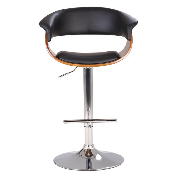 Mid-century Modern Height-adjustable Swiveling Bar Stool