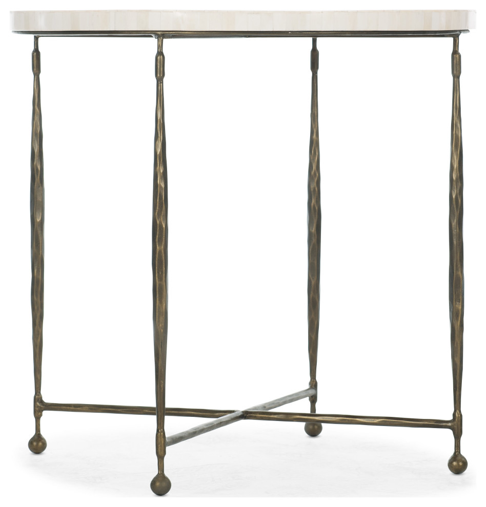 Commerce and Market Round End Table   Contemporary   Side Tables And End Tables   by Hooker Furniture  Houzz