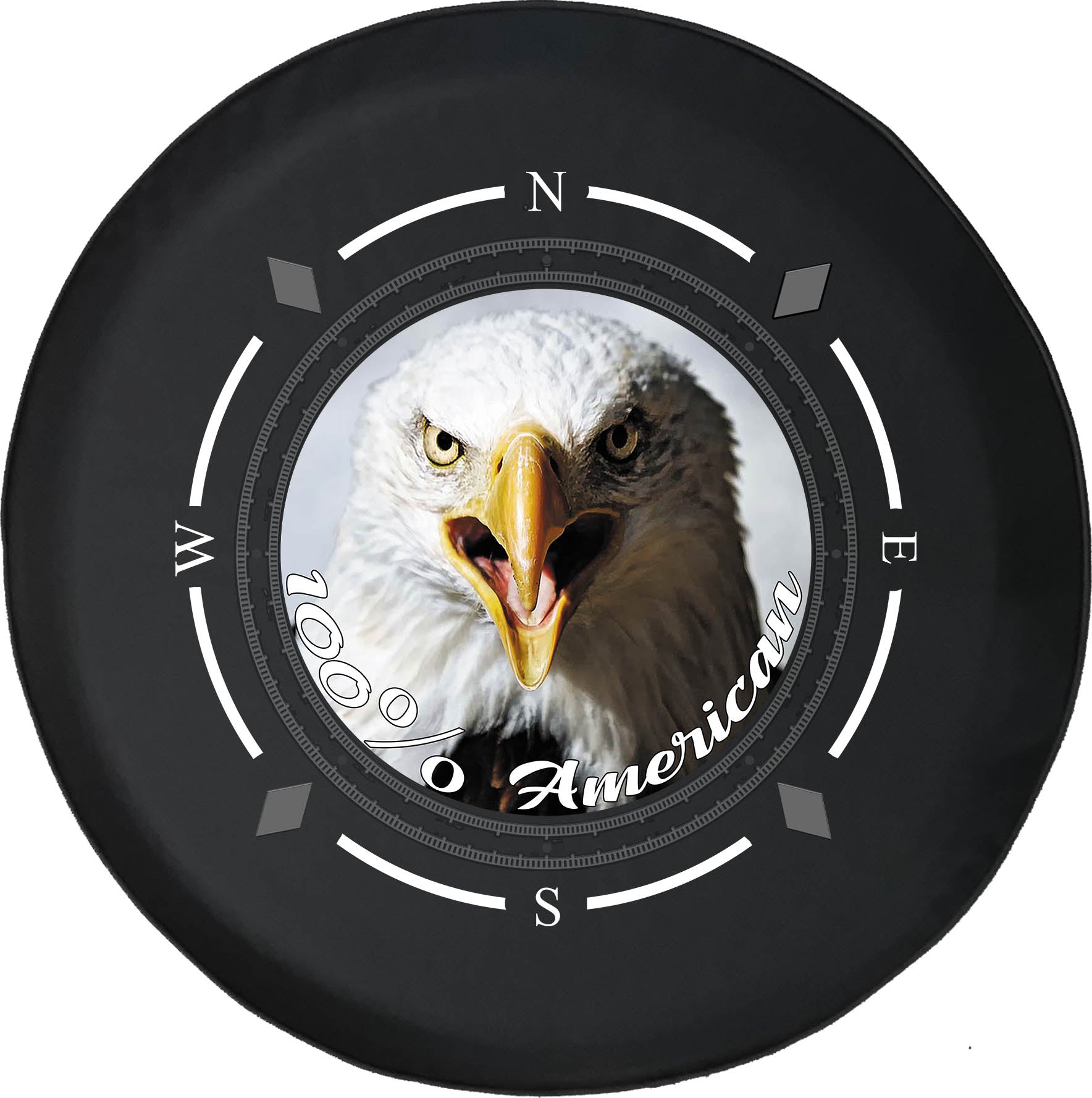 Spare Tire Cover Compass 100% American Eagle PatrioticWheel Covers Fit for SUV accessories Trailer RV Accessories and Many Vehicles