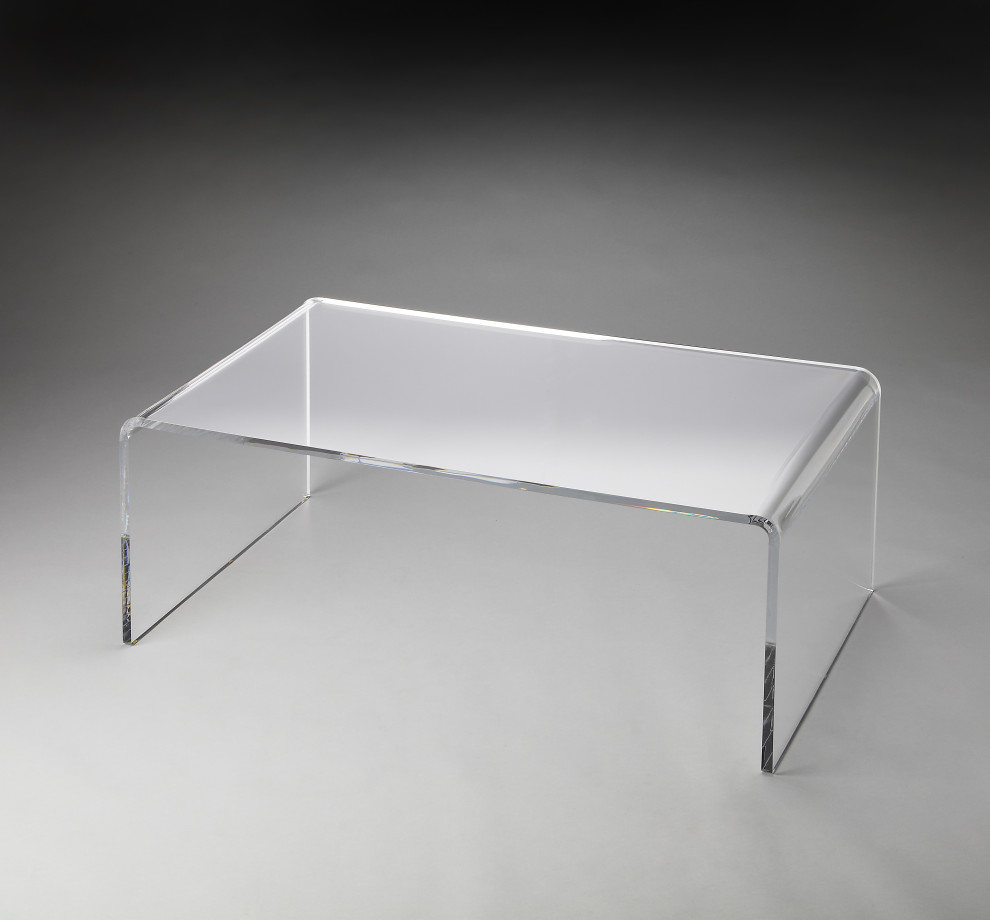 Crystal Clear Acrylic Coffee Table  3398140   Contemporary   Coffee Tables   by Kolibri Decor  Houzz