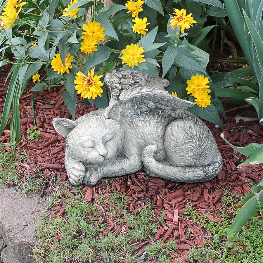 Cat Memorial Angel Pet Statue by Design Toscano