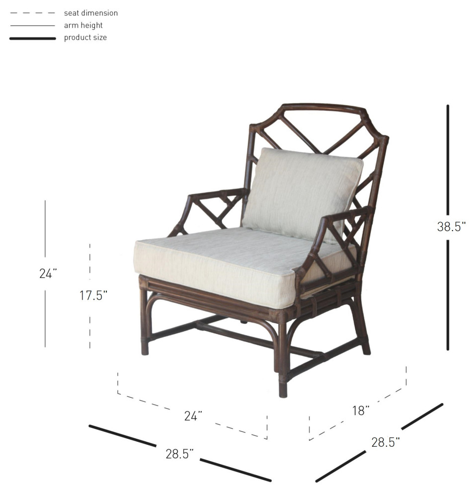 Kara Rattan Accent Arm Chair   Contemporary   Armchairs And Accent Chairs   by New Pacific Direct Inc.  Houzz