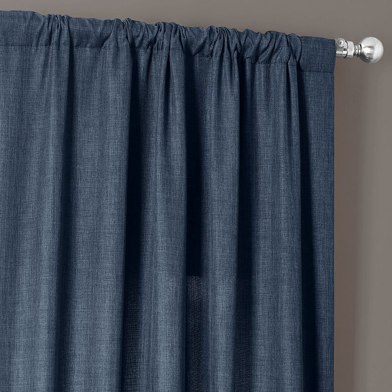 EFF 1-panel Faux Linen Window Curtain