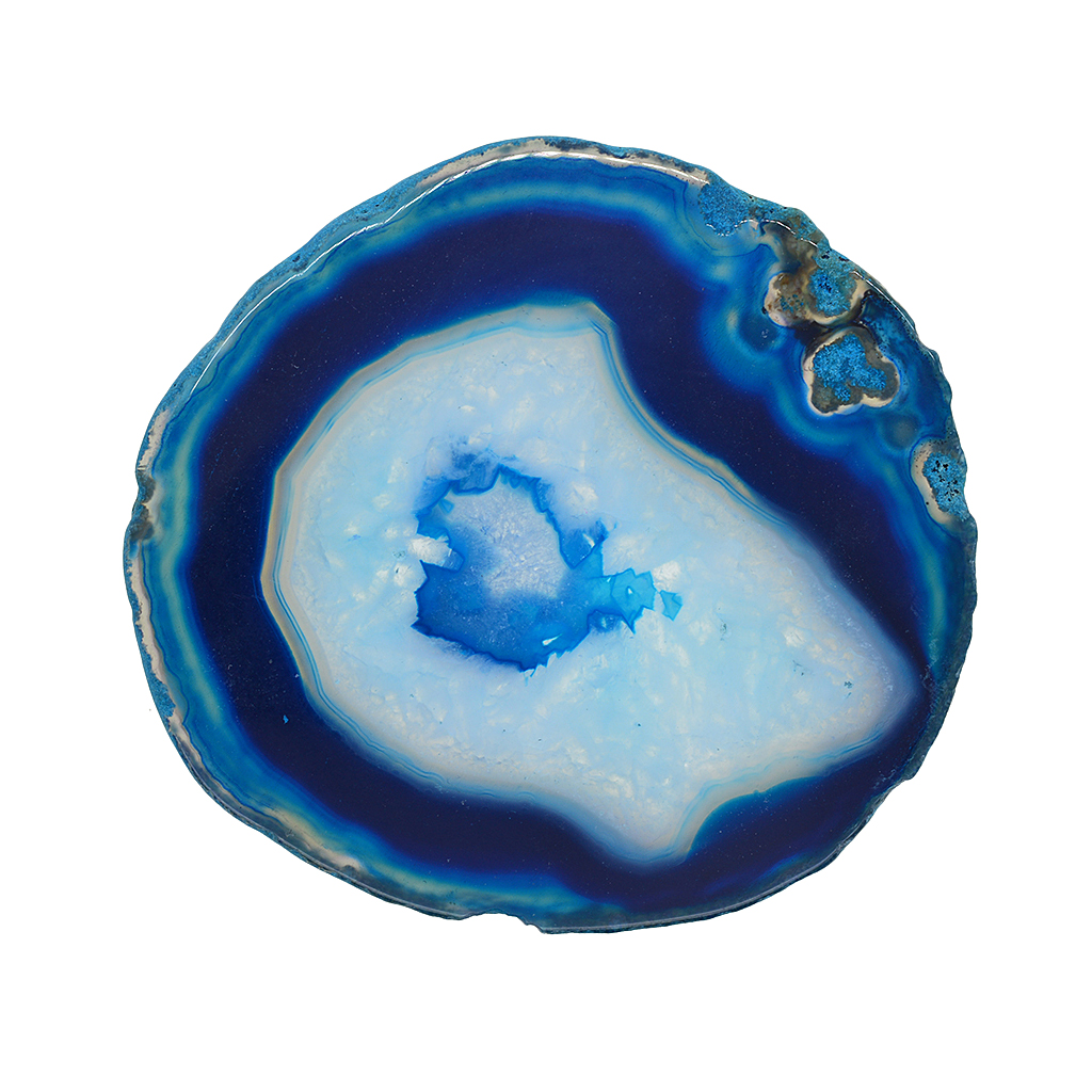 Set of 2 Slices Geode ，Beverage Coasters Cup Mat，Irregular