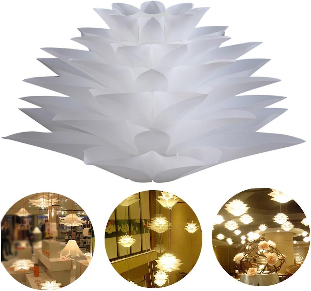 Lotus Flower Decor Ceiling Lamp - White Hanging Pendant Chandelier