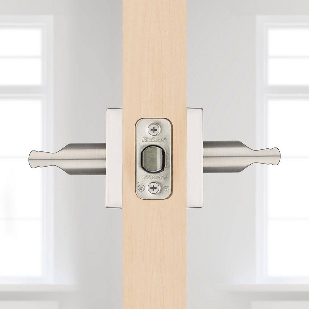 Kwikset Montreal Square Satin Nickel Passage HallCloset Door Lever 720MRLSQT156ALRCS