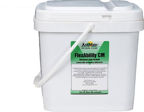 AniMed Flexibility CM Advanced Joint Formula Horse Supplement， 5-lb tub