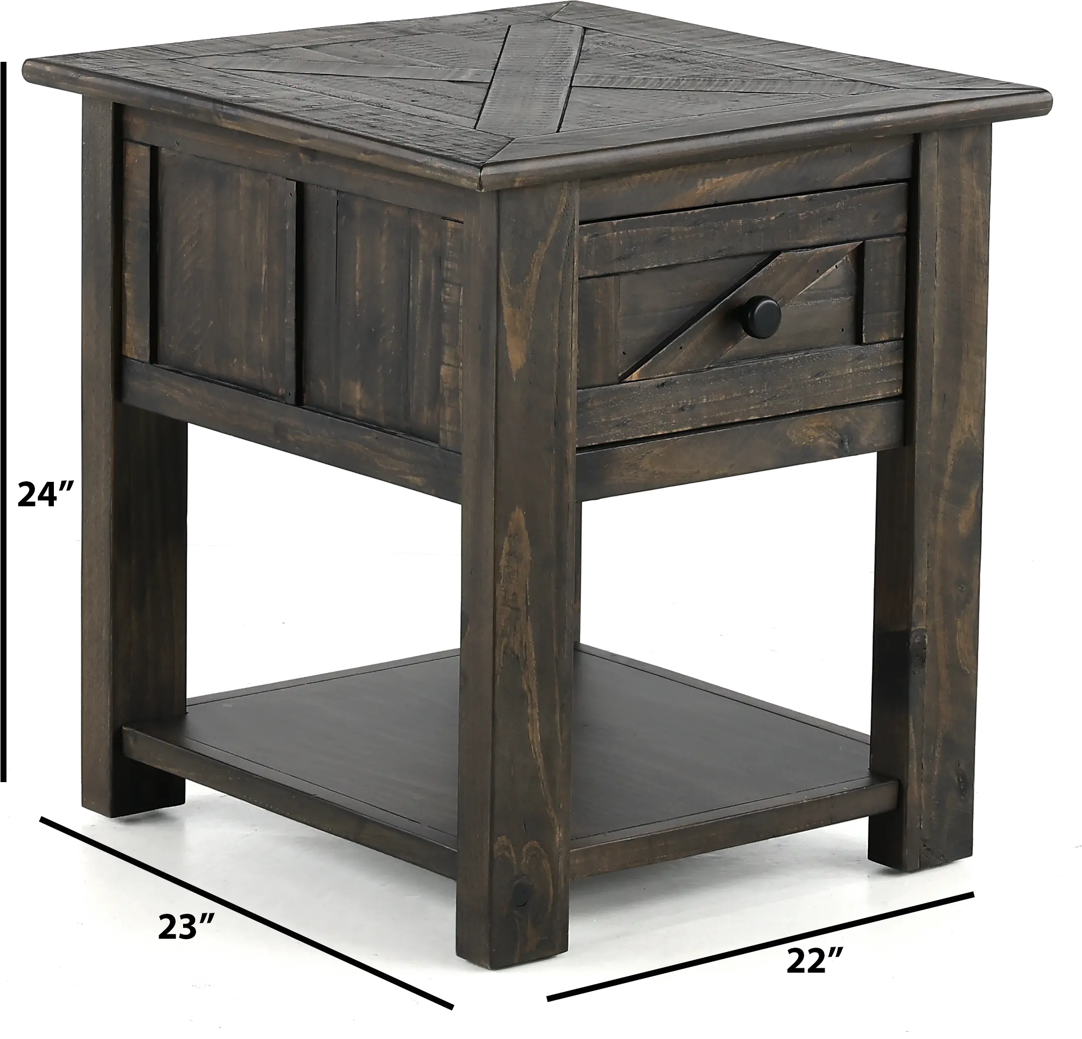 Garrett Black End Table