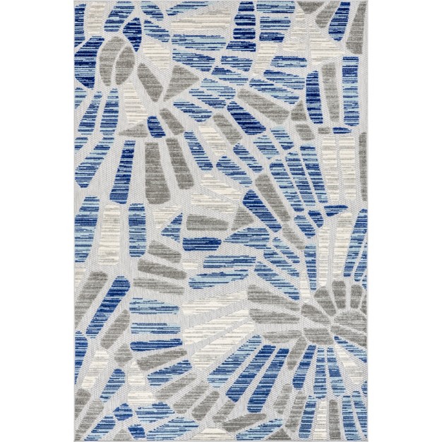 Nuloom Misty Abstract Transitional Indoor outdoor Patio Area Rug