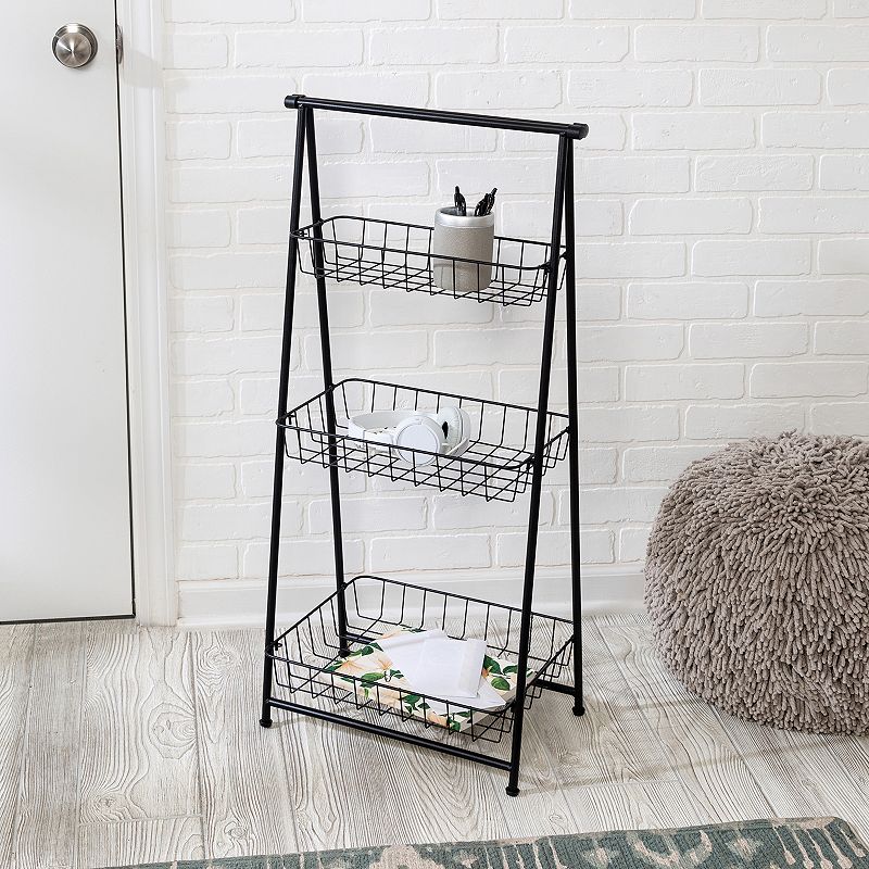 Honey-Can-Do 3-Tier Folding A-Frame Entryway Shelf