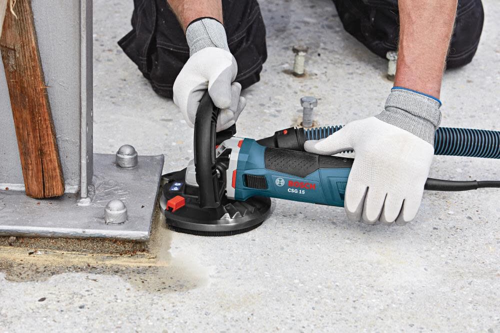 Bosch 5 In. Concrete Surfacing Grinder with Dedicated Dust-Collection Shroud CSG15 from Bosch