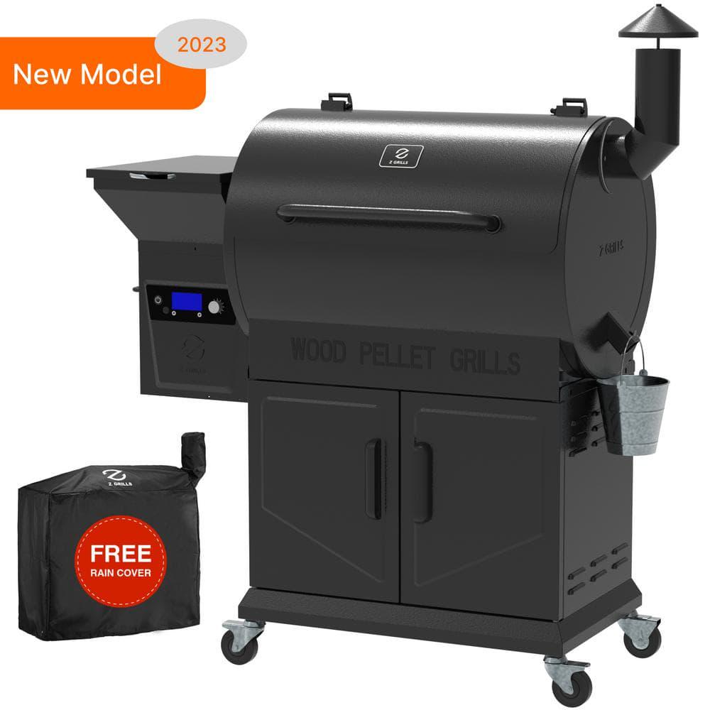 Z GRILLS 694 sq in Pellet Grill and Smoker with cabinet storage Black