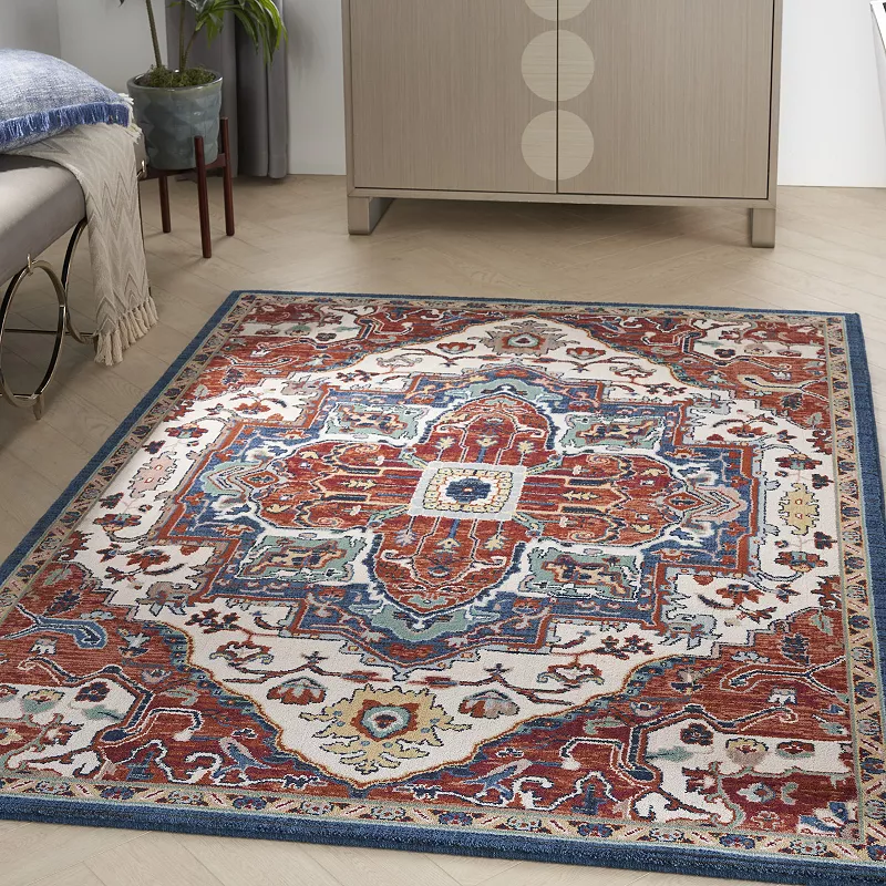 Nourison Parisa Classic Medallion Wool Indoor Rug