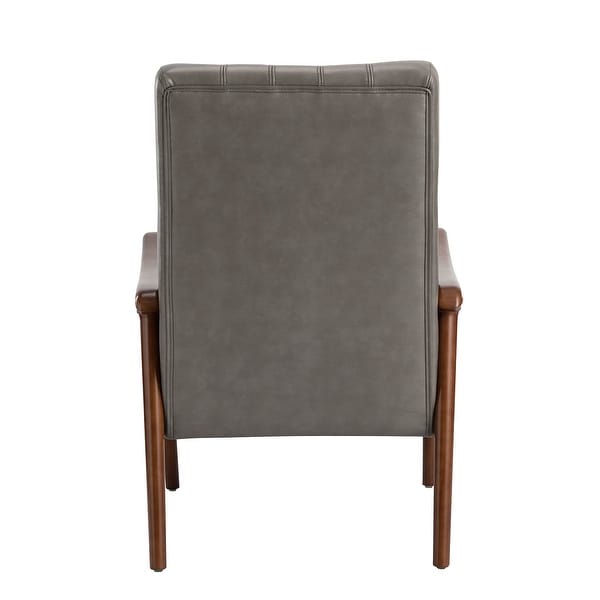 Olinto Wood Upholstery Armchair with Solid Wood Legs by HULALA HOME