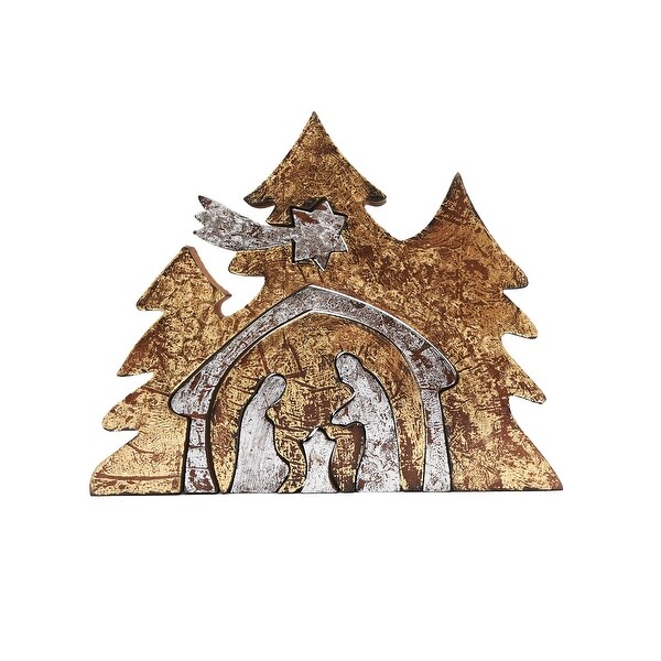 MDF Foil Puzzle Nativity Figurine