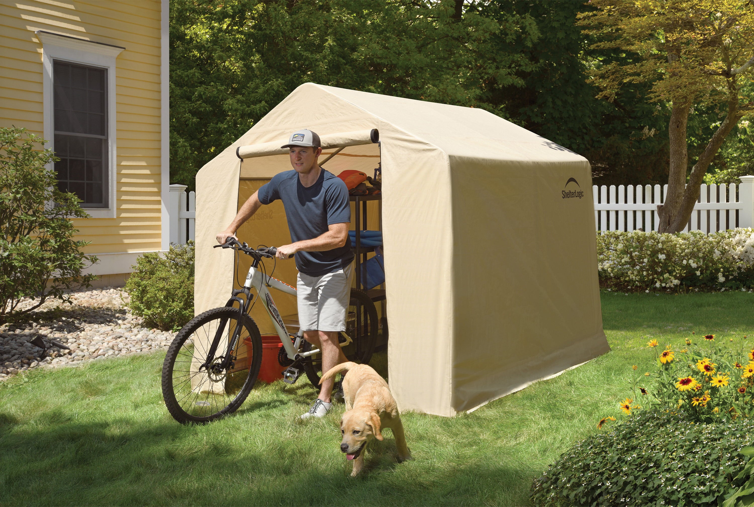 ShelterLogic 6'x8'x6'6" Storage Shed-in-a-Box, Polyethylene