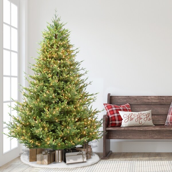 Puleo International 7.5 ft. PreLit Callington Fir Artificial Christmas Tree