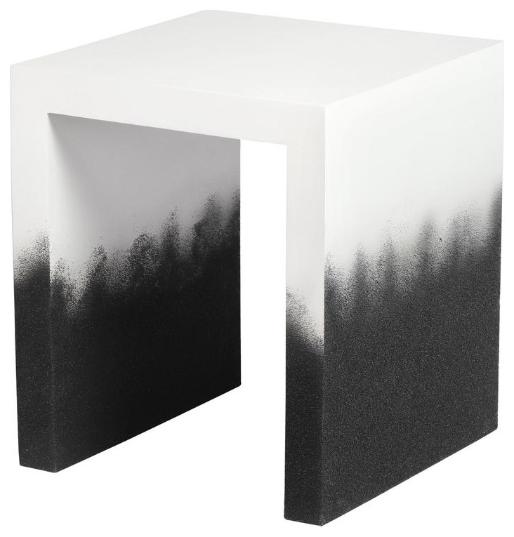 Matra Black and White End Table   Contemporary   Accent Chests And Cabinets   by BisonOffice  Houzz