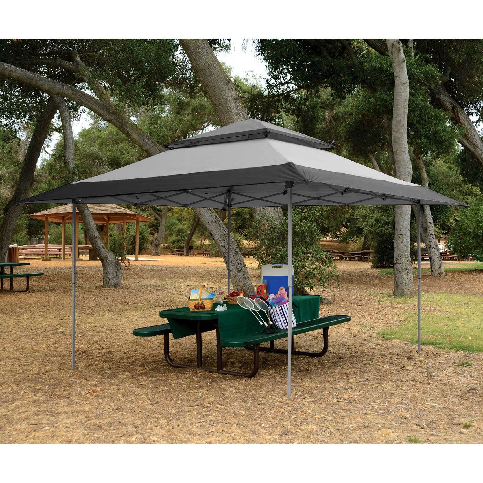 Z-Shade 13 x 13 Foot Instant Gazebo Outdoor Canopy Tent, Gray