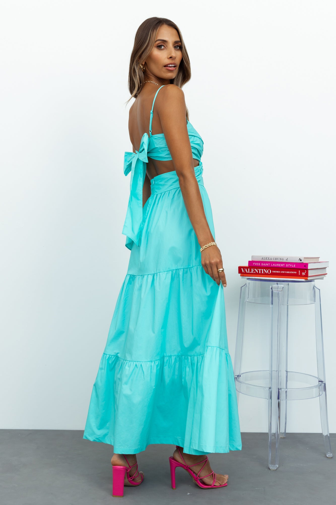 Need To Know Now Maxi Dress Aqua