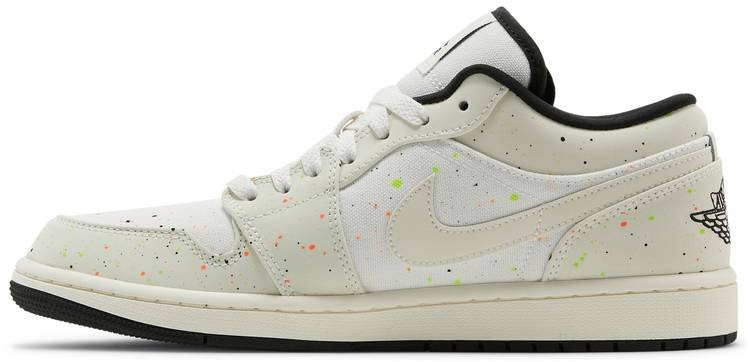 Air Jordan 1 Low 'Brushstroke Swoosh-Paint Splatter' DM3528-100