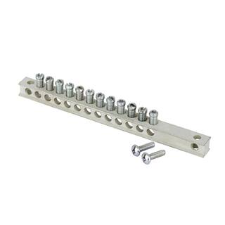 GE PowerMark Gold 12-Hole Grounding Bar Kit TGK12CP