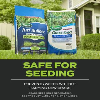 Scotts Turf Builder 17.2 lbs. 4000 sq. ft. Triple Action Built For Seeding Weed Preventer and Fertilizer for New Lawns 23001A