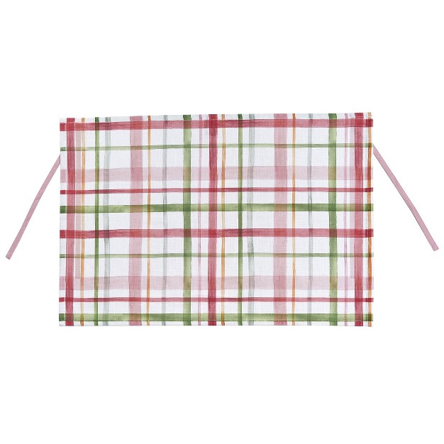 Split P Bella Watercolor Plaid Dishtowel Apron