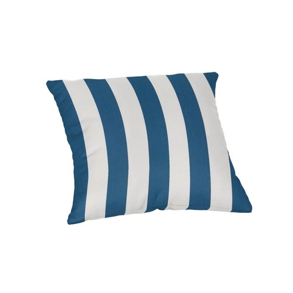 18 inch square Striped Sunbrella Throw Pillow in 20 fabric choices