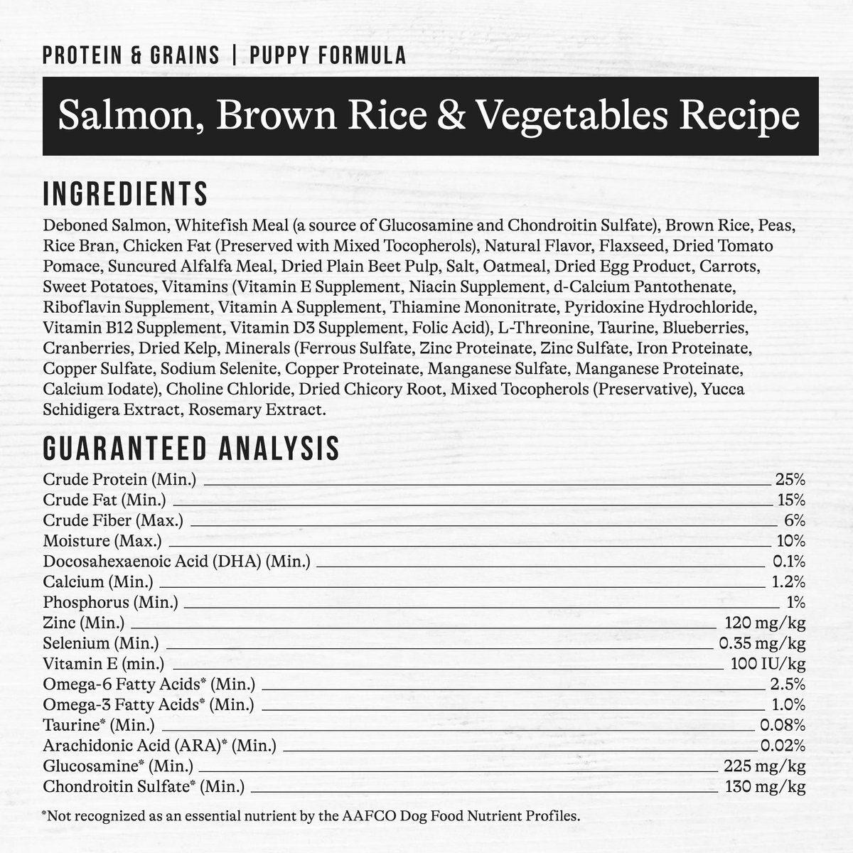 American Journey Protein and Grains Puppy Salmon， Brown Rice and Vegetables Recipe Dry Dog Food