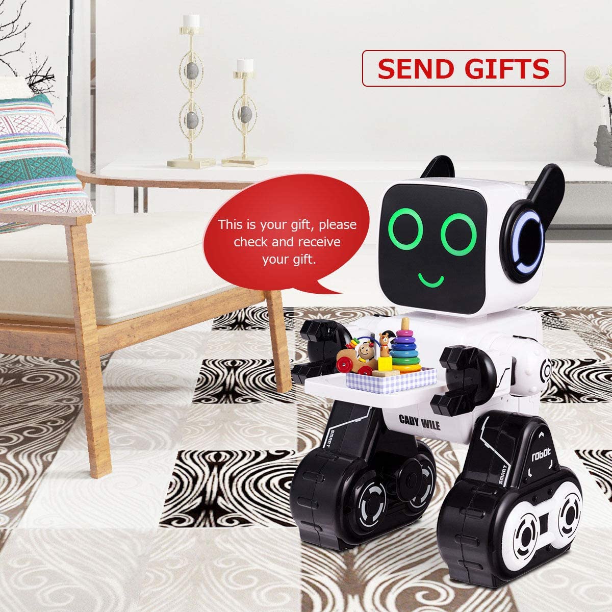 Wireless Remote Control Robot, RC Robot Toy Senses Gesture