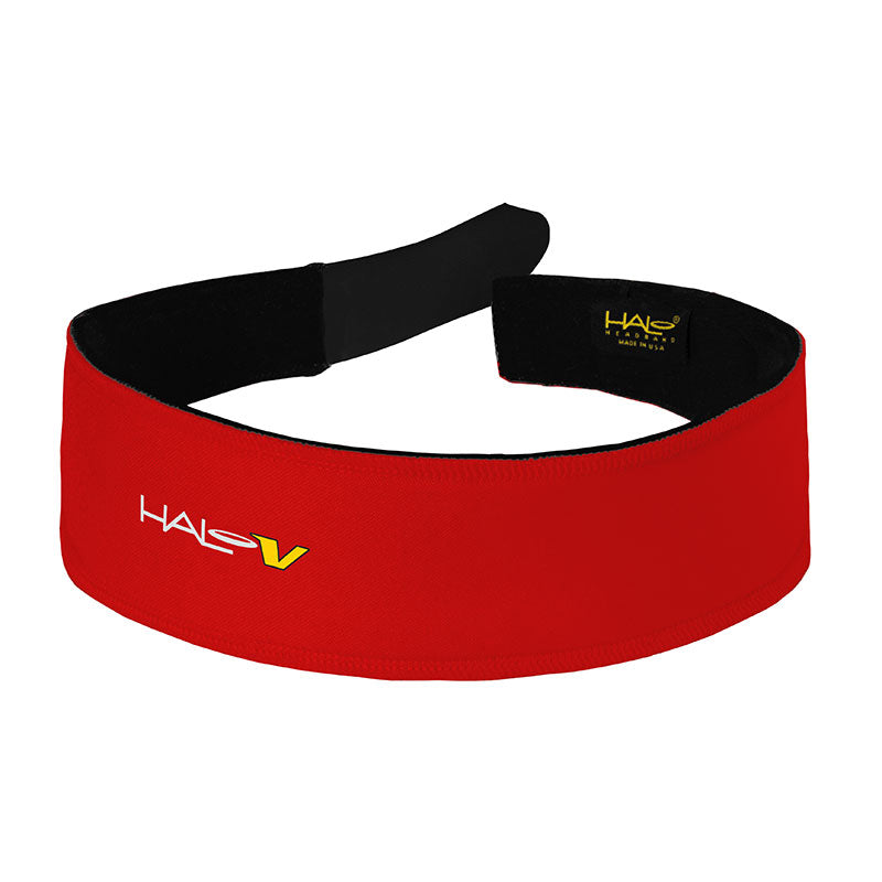 Halo V - Velcro Adjustable Headband - Red