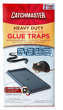 Catchmaster HEAVY DUTY Rat， Mouse， and Snake Glue Traps 2 Pack