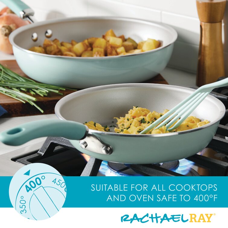 Rachael Ray Create Delicious Aluminum Nonstick Cookware Set, 13-Piece