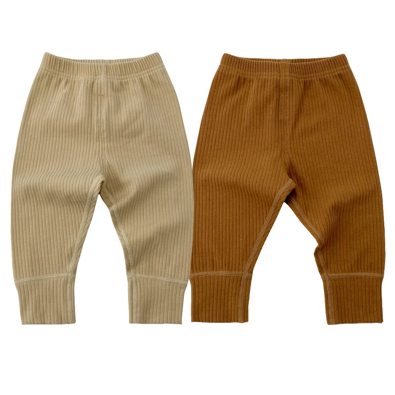 Newborn Baby Pants For Boys Girls Clothing Solid Cotton Stretch Pants Baby High Waist Trousers Toddler Costume Infant PP Pants