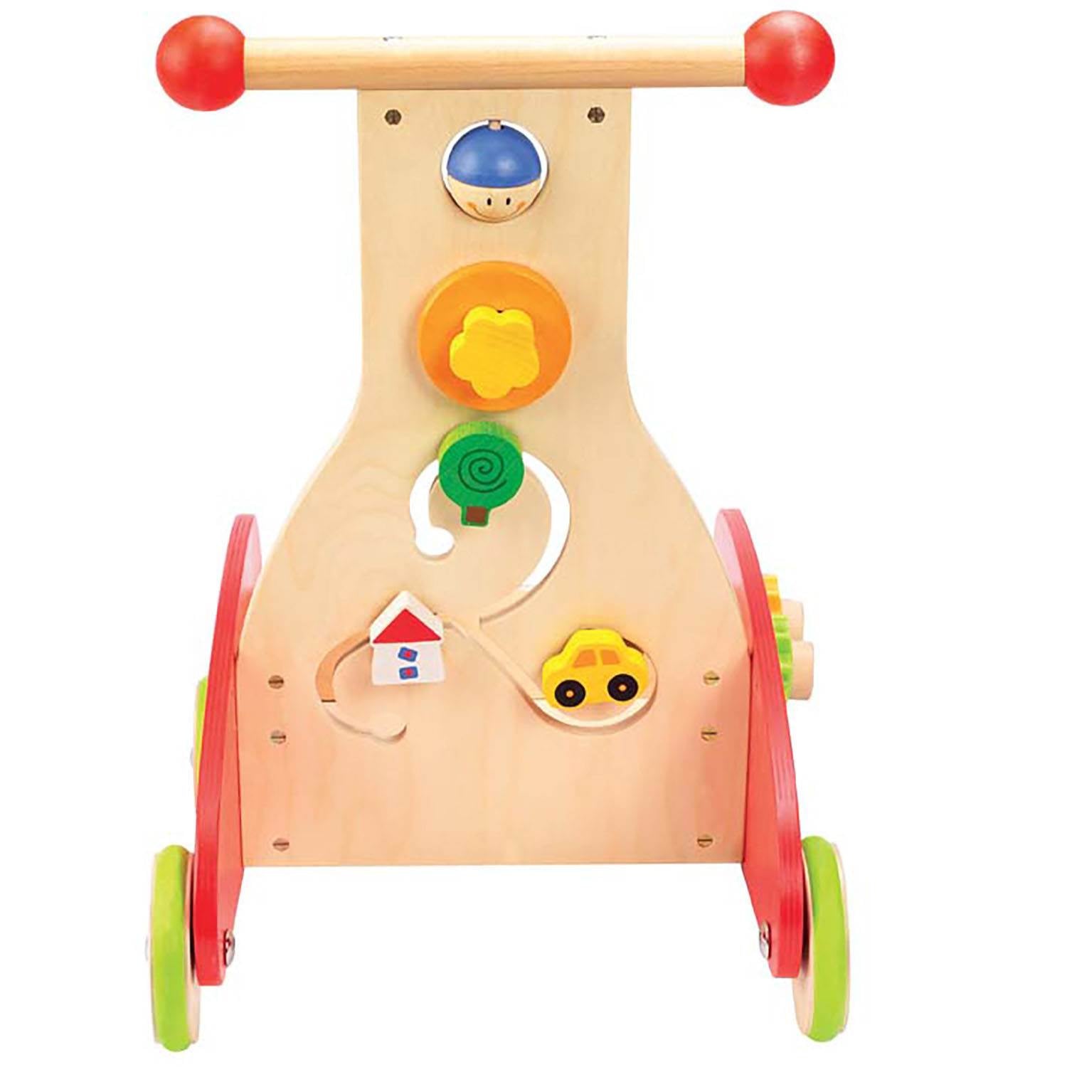 Hape Toys E0370 Push and Pull Toy Wonder Walker Cart (Open Box)