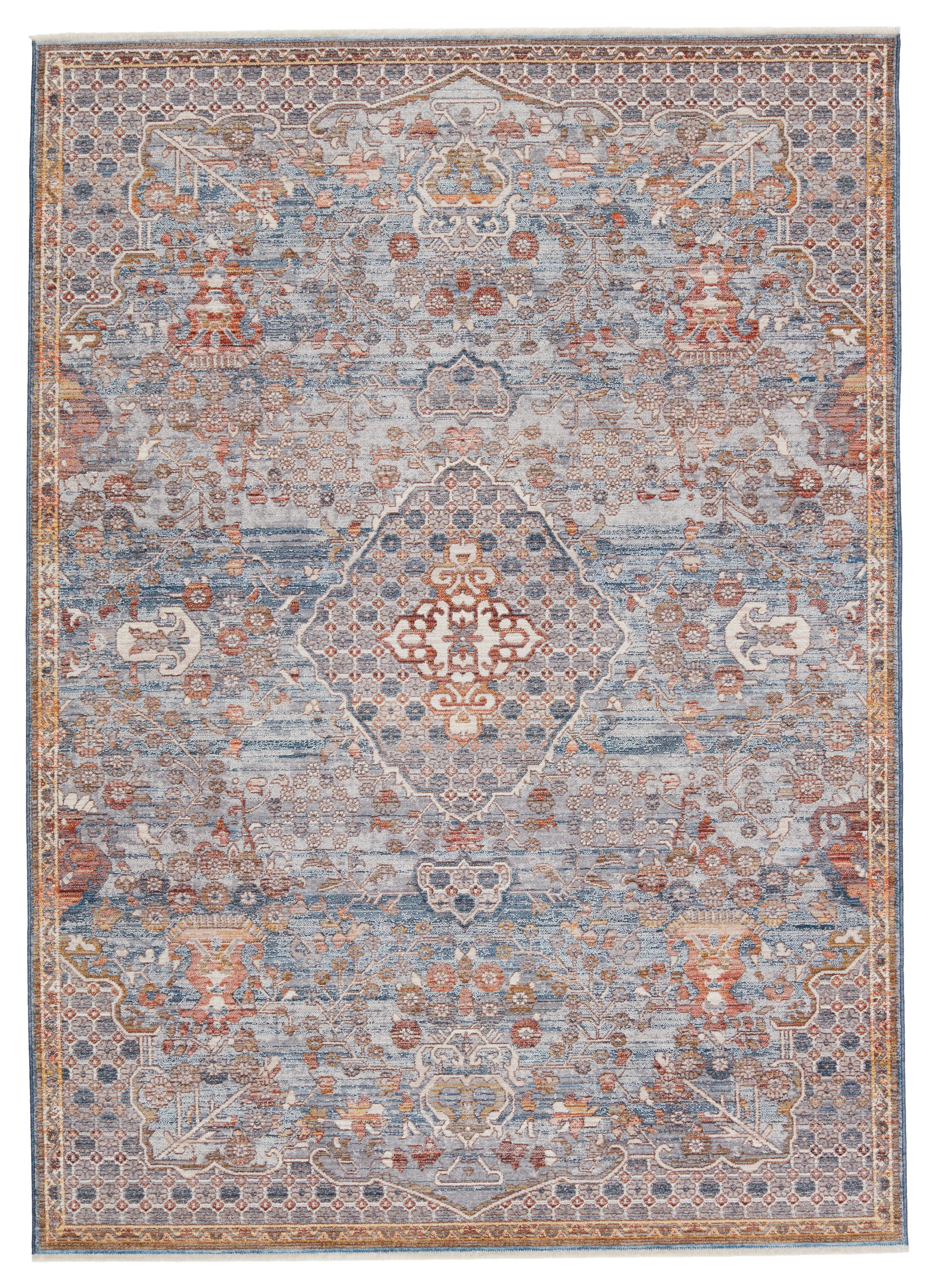 Terra Harkin Light Gray & Rust Rug