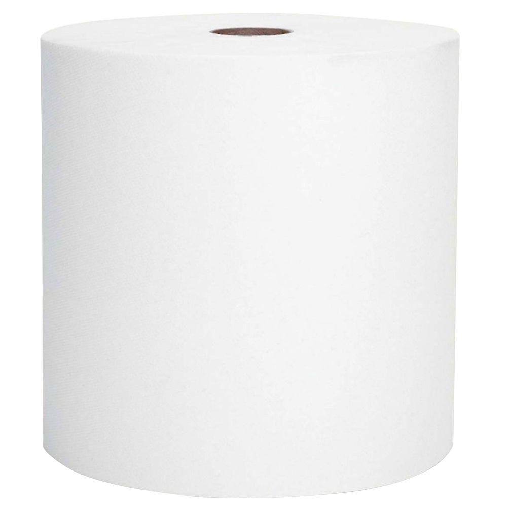 Kleenex 8 in. x 600 ft. Non-Perforated Hard-Roll Paper Towels (6-Carton) KIM50606