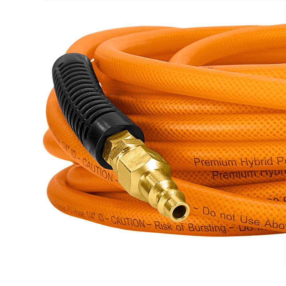 Freeman 14 in. x 100 ft. PU Polymer Hybrid Air Hose with NPT Fittings PPH100WF