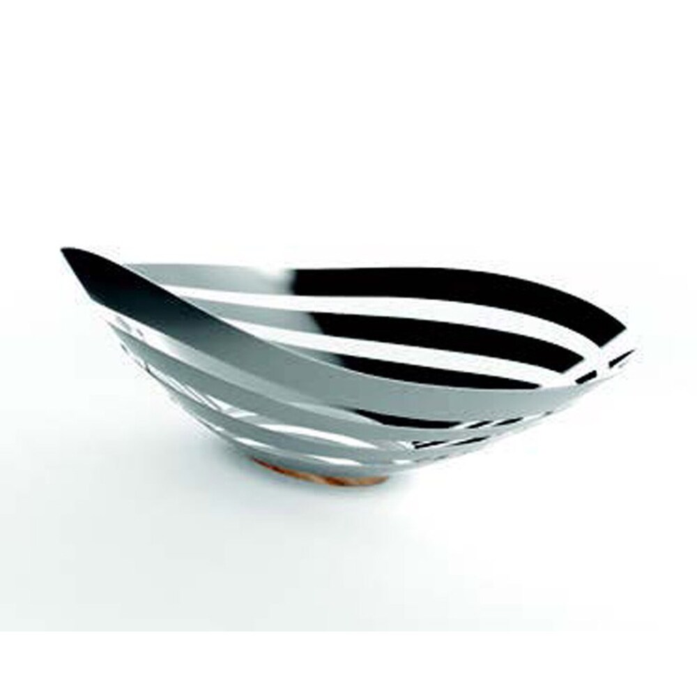 Nambe Pulse Bread and Fruit Bowl Silver   9\