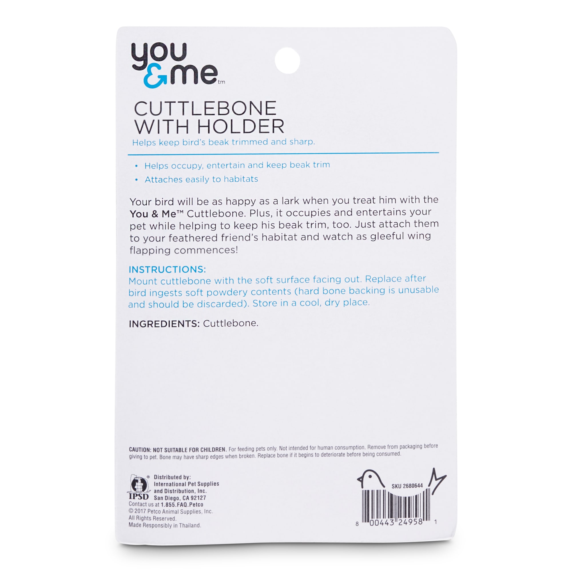 YOU  ME Bird Cuttlebones， 32 oz.， Pack of 2