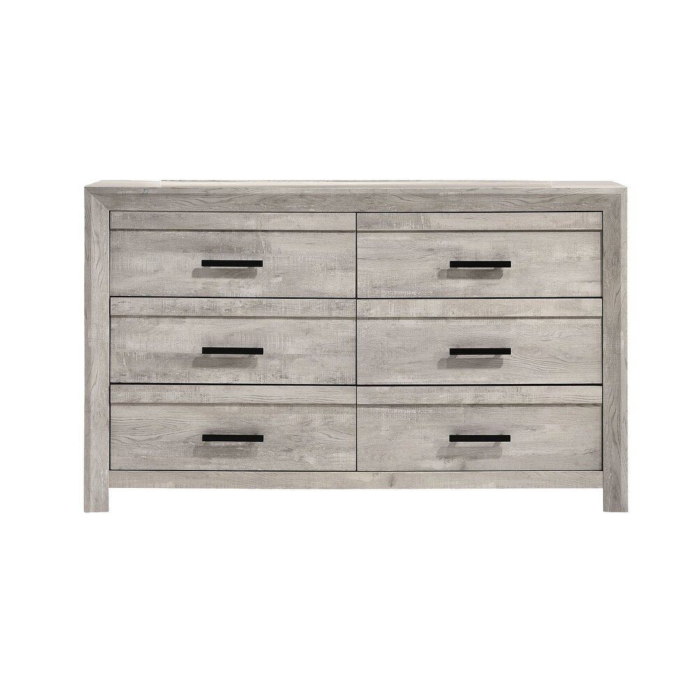 Picket House Furnishings Keely 6 Drawer Dresser in White