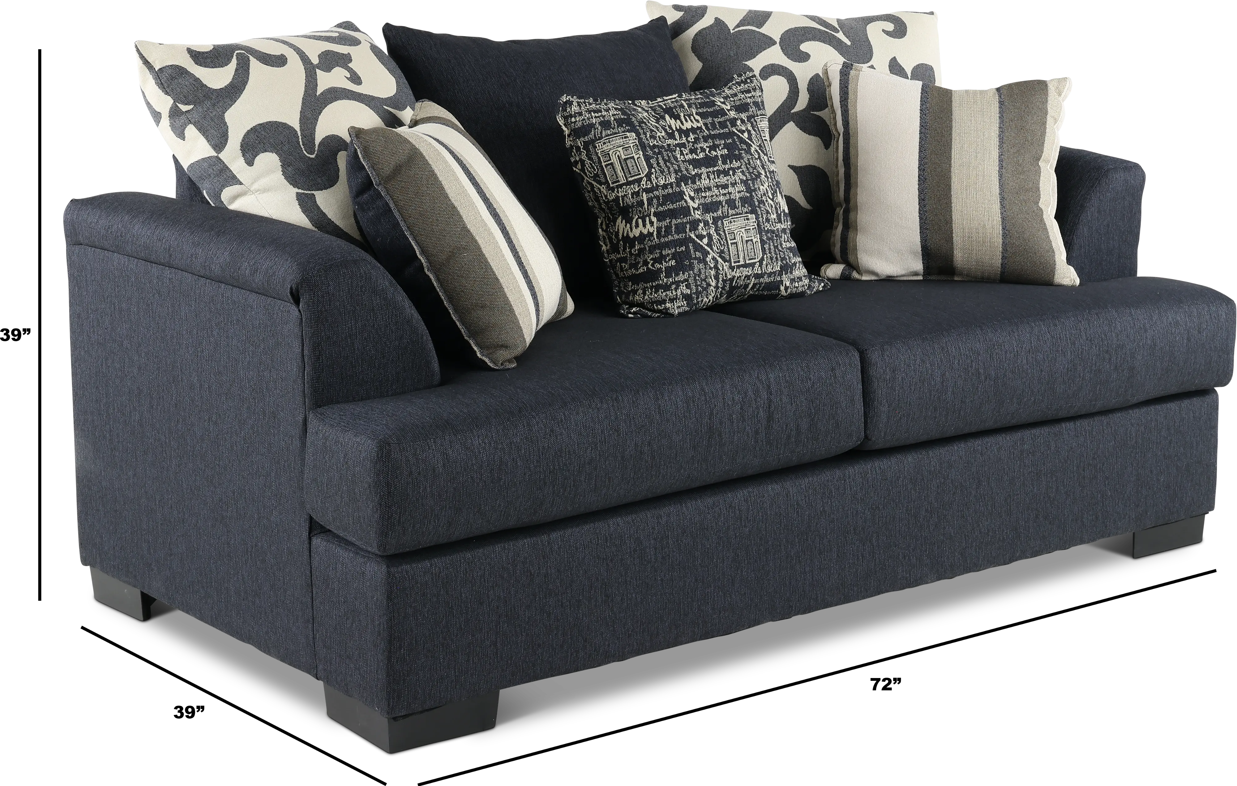 Passport Blue Loveseat