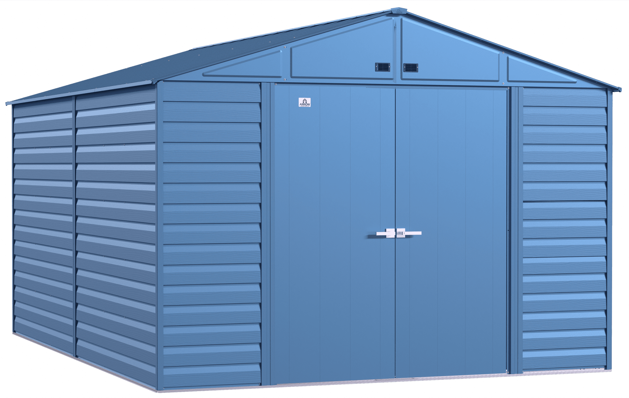 Arrow Select Steel Storage Shed, 10x14, Blue Grey