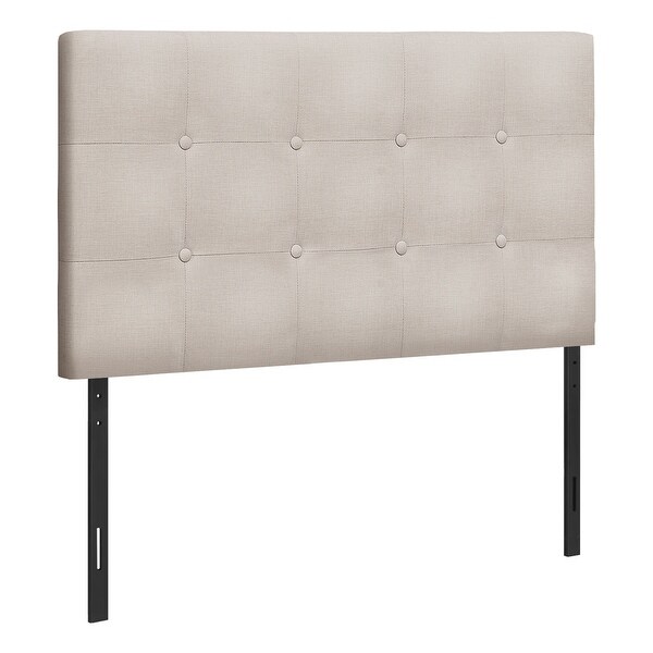 Bed， Headboard Only， Twin Size， Bedroom， Upholstered Linen Look， Transitional - - 31975179