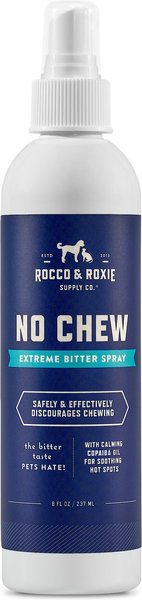 Rocco and Roxie Supply Co. No Chew Extreme Bitter Dog Spray， 8-oz bottle