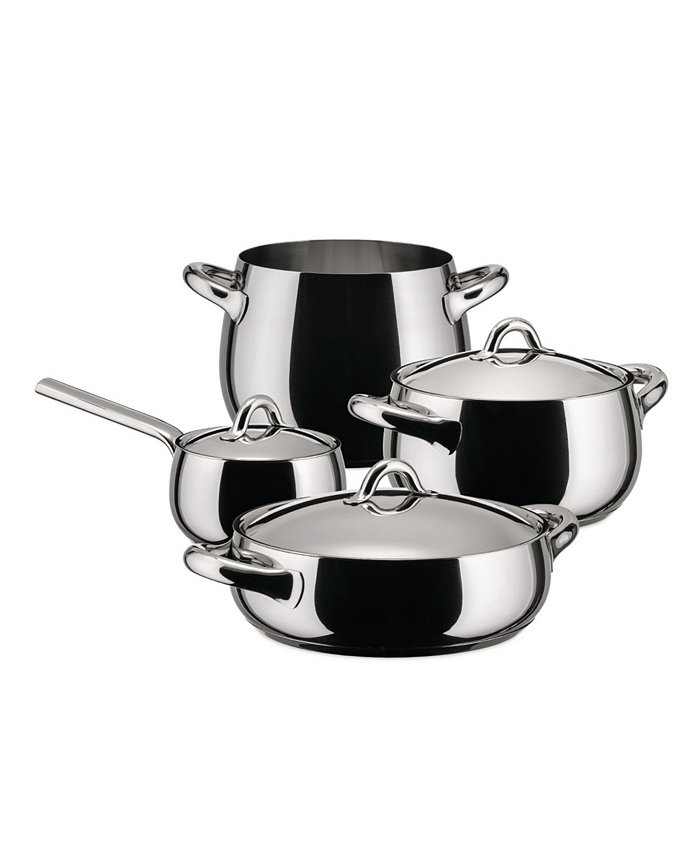 Alessi Mami Stainless Steel 7 PC Cookware set