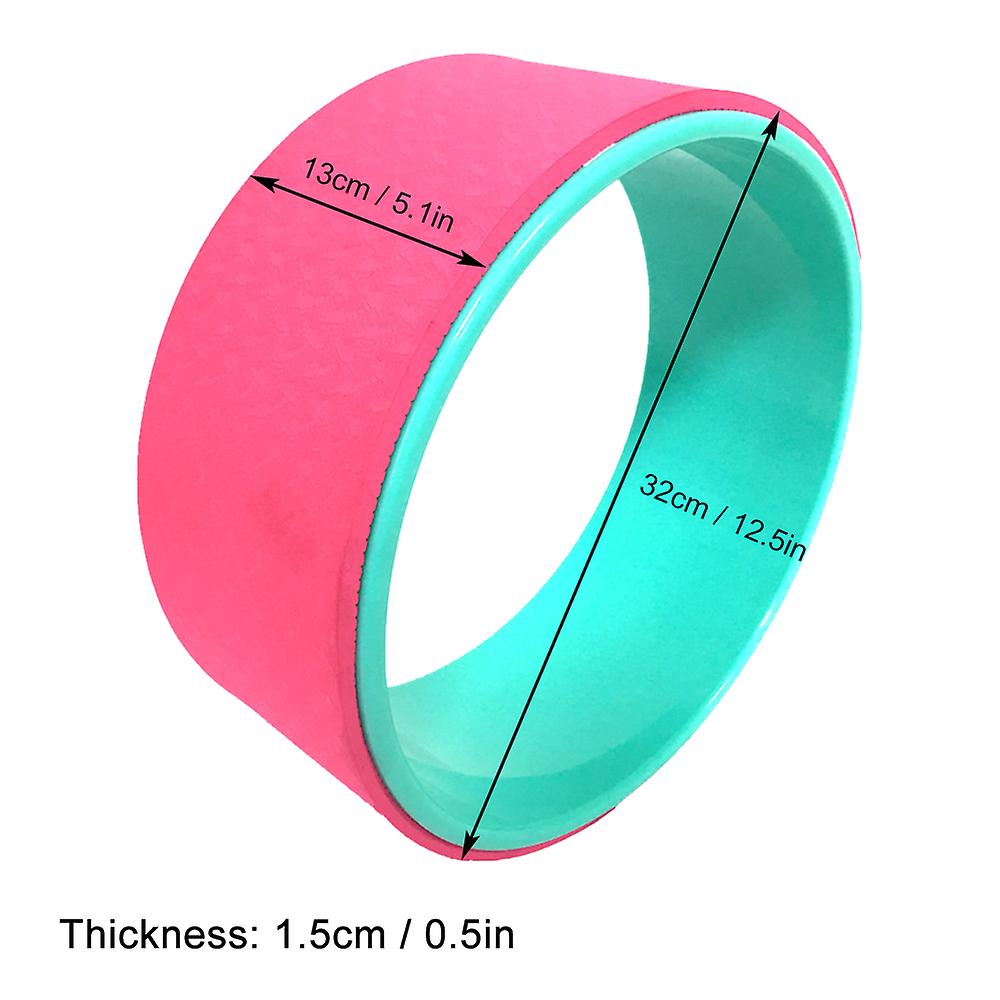 Yoga Wheel Dharma Yoga Pose Wheel 12.5x5in Yoga Circle Ring Strong Roller Yoga Back Stretcher Balance Accessory Pink Type 1